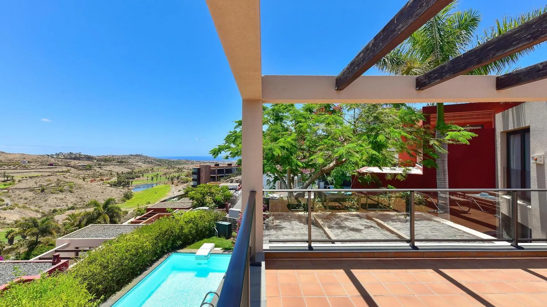 Villa Salobre Terraza Uno | Luxury Retreat In Gran Canaria | Private Outdoor Pool | Bbq Facilities | Shaded Outdoor Dining Area | Salobre Golf Resort Las Palmas de Gran Canaria Spain