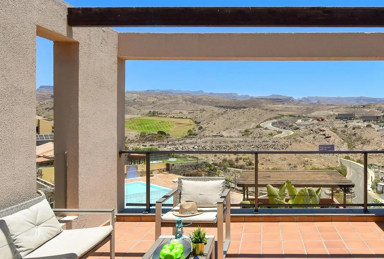 Villa Salobre Terraza Uno | Luxury Retreat In Gran Canaria | Private Outdoor Pool | Bbq Facilities | Shaded Outdoor Dining Area | Salobre Golf Resort Las Palmas de Gran Canaria